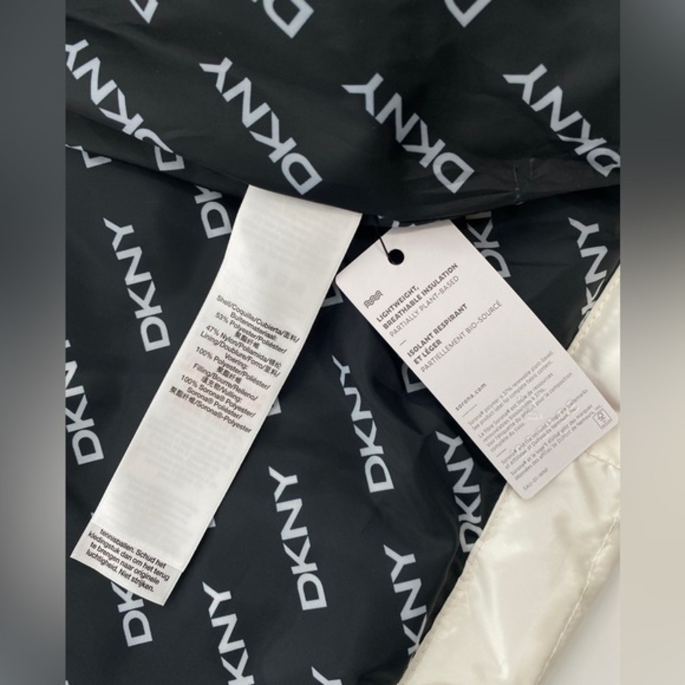 Dkny Packable Puffer Jacket-White Size Large - image 5